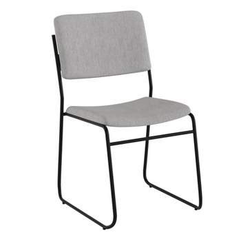 grey fabric metal frame stacking chairs for sale|EMMA + OLIVER Heavy Duty Gray Fabric Stack .